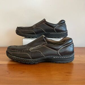 Jarman‎ Russell Mens Casual Dress Shoes Brown Comfort Size 8 Faux Leather